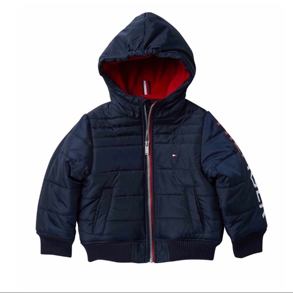 tommy hilfiger navy puffer
